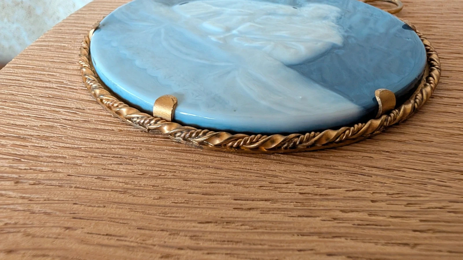 medaillon plaque porselein limoges camille tharaud het laatste avondmaal jesus jean blauw wit 10cm – photo 10